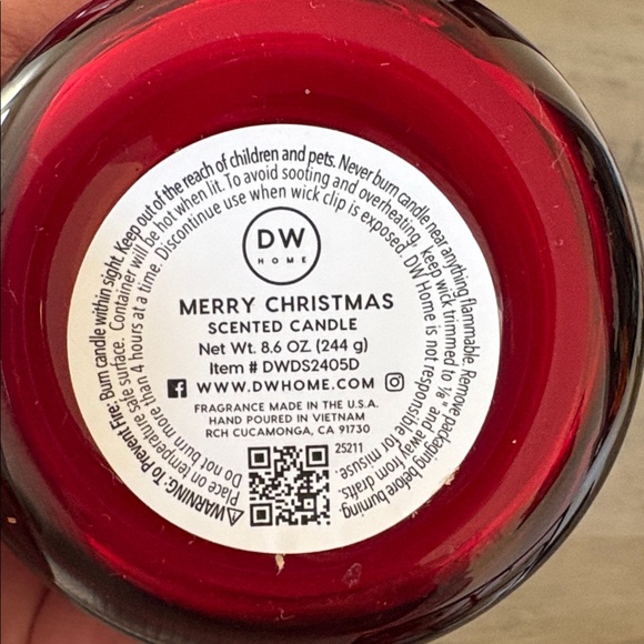 DW Home Merry Christmas Red Candle - Picture 4 of 4